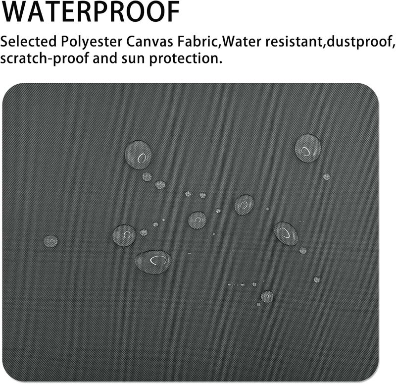 Gheeidau Canvas Repair Patch 9×11 Inch 3Pcs Waterproof Self-Adhesive Fabric Repair Patch for Tents,Boat Cover,Pop Up Canopy,Patio,Bags,Car Seats,Sofas,Furniture Cover(Dark Grey) - Image 2